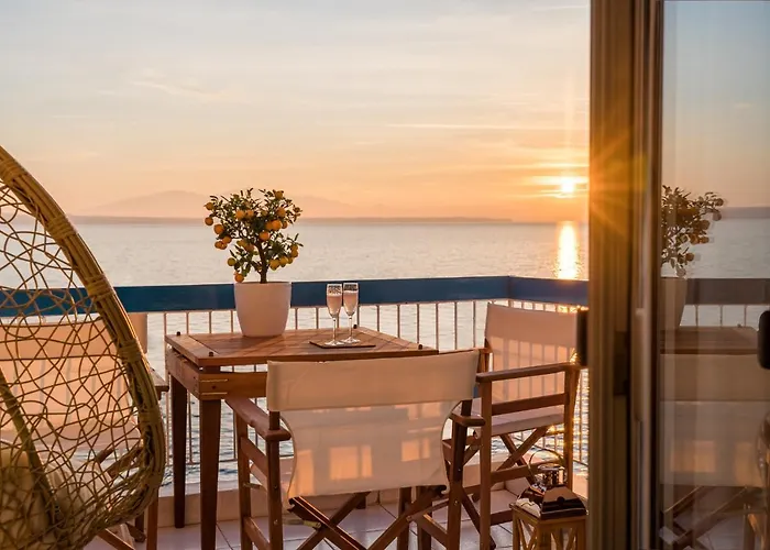 Seafront Luxury President Aegean Sunset דירה *